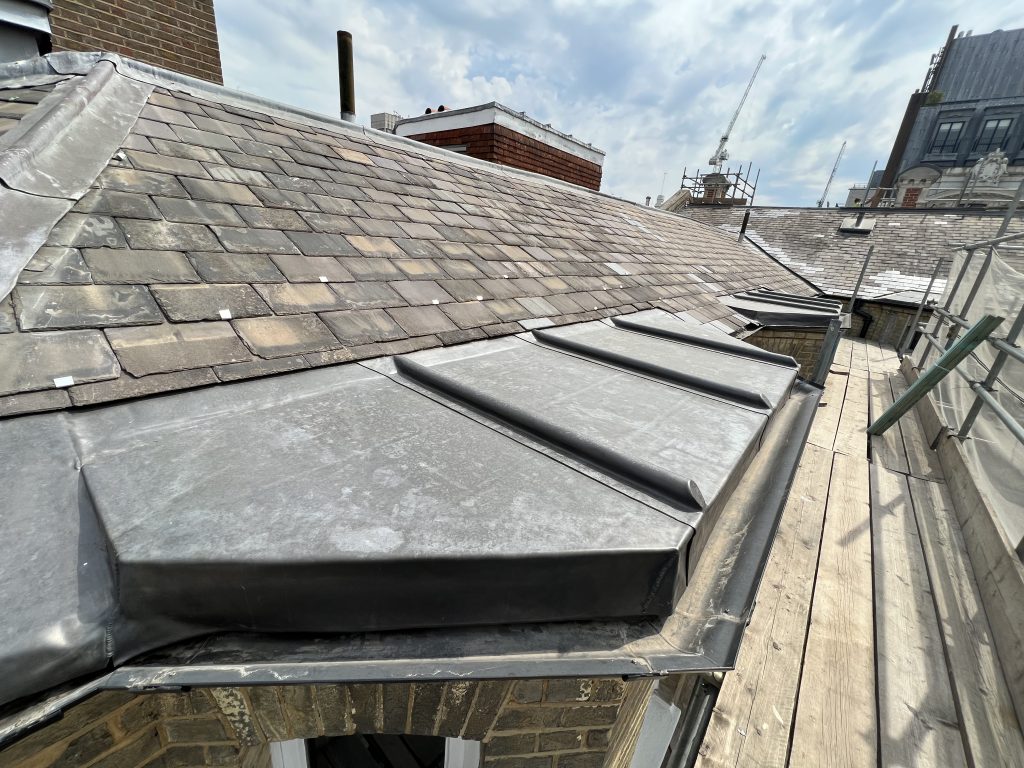 Wigmore Street London Leadwork Roof Slate Lead
