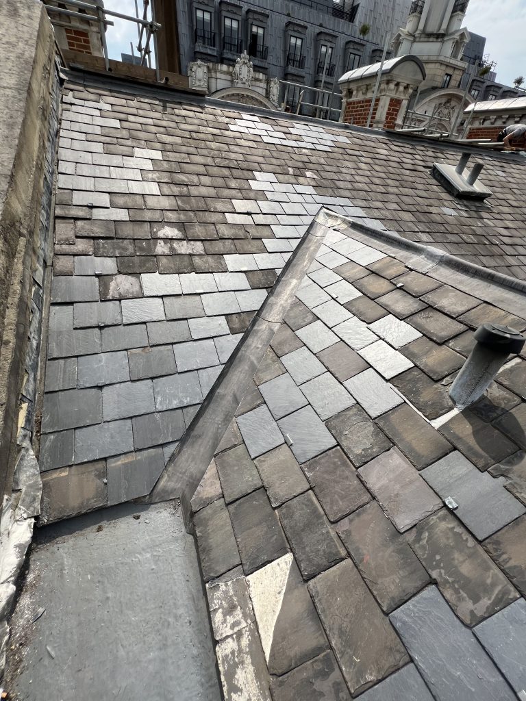 Wigmore Street London Leadwork Roof Slate Lead