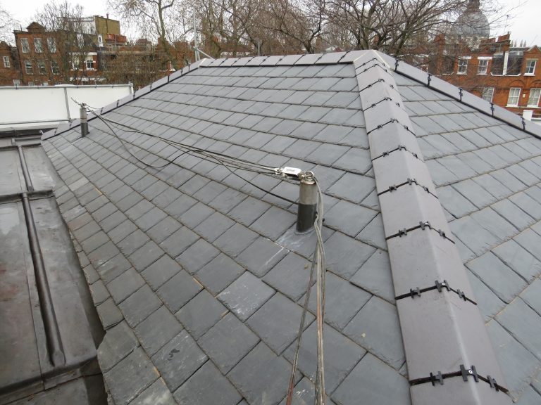 Kensington London Slate Lead Roof Code 8 lead box gutters welsh slate cwt-y-bugail
