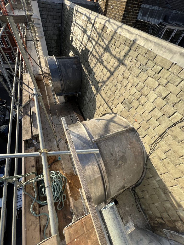 New Cavendish Street London Lead Roof Slate Leadwork